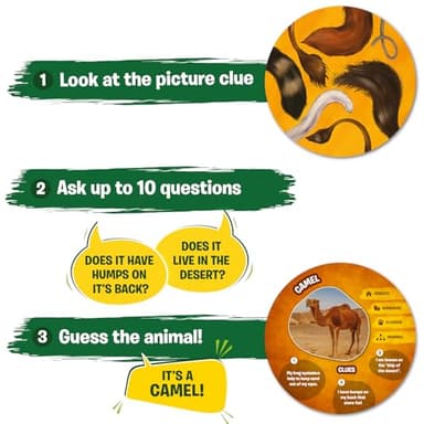 Skillmatics Guess in 10 Animal Picture Clues, Perfect for Boys, Girls, Kids, and Families Who Love, Card Games, Educational Games, Board Games, Gifts for Ages 6, 7, 8, 9 and Up - Image 4