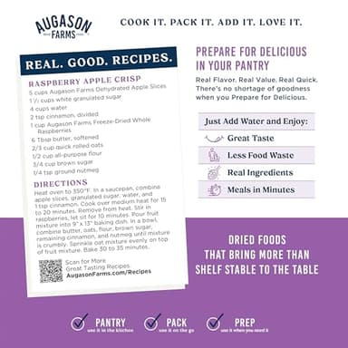 Augason Farms Freeze Dried Whole Raspberries Can, Emergency Food Supply, Everyday Meals, 23 Servings - Image 7