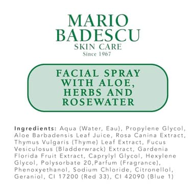 Mario Badescu Facial Spray with Aloe, Herbs and Rose Water for All Skin Types, Face Mist that Hydrates, Rejuvenates & Clarifies, 4 FL OZ & 2 FL OZ Combo - Image 8