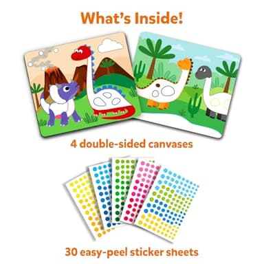 Skillmatics Dot It Sticker Art - Dinosaurs, Mess-Free Fun for Kids, 500+ Stickers, Craft Kits, DIY Scrapbooking Activity, Travel Toys, Gifts for Boys & Girls Ages 3, 4, 5, 6, 7 - Image 3