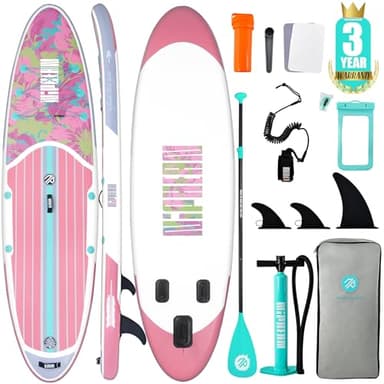 Niphean Inflatable Stand Up Paddle Board with SUP Accessories, Anti-Slip EVA Deck, 10'6'' Inflatable Paddle Boards for Adults & Youth of All Skill Levels - Image 1