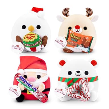Snackles Christmas Snowman & Chupachups 14 Inch Plush by ZURU, Ultra Soft Plush, Collectible Plush with Real Licensed Brands, Stuffed Animal, Giftable, Holiday - Image 4