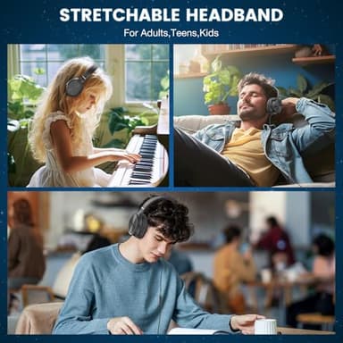 Cowyawn USB C Headphones Wired, Over Ear USB C Wired Headphones with Microphone, Volume Control, HD Stereo Sound,Foldable USB Type C Headphone for Adult/Teens/Laptop/Computer/iPhone 15/16 Series,Black - Image 8