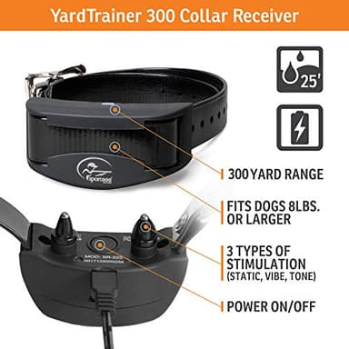 SportDOG YardTrainer 300 Remote Trainer - Off-Leash Safety Tool - Quick-Charge - Waterproof DryTek Technology - Compact E-Collar - Remote Dog Collar - 300-Yard Range - Image 3