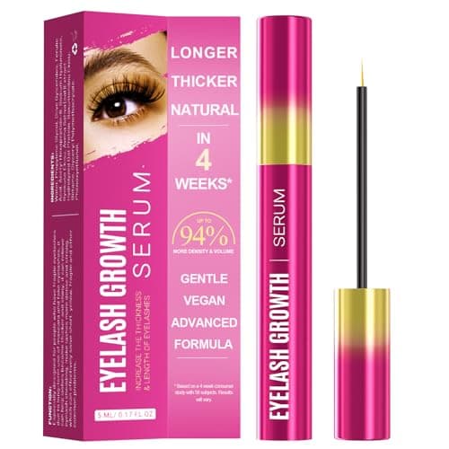 Tinclen Eyelash Growth Serum with Advanced Formula Eyelash Enhancing serum for Longer Thicker and Fuller Lashes Lash Serum Gentle & Vegan Eyelash Conditioner 0.17 Fl Oz (5mL) - Image 1