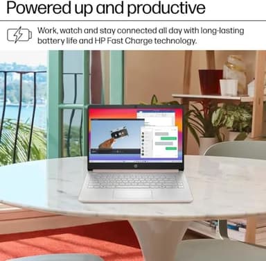 HP 14 Ultrabook • Back to School Limited Edition w/Microsoft 365 • Intel 4-Core CPU • 16GB RAM • 1.6TB Storage (128GB OnBoard w/ 512GB Portable Drive + 1TB OneDrive) • Rose Gold • Win 11 - Image 6