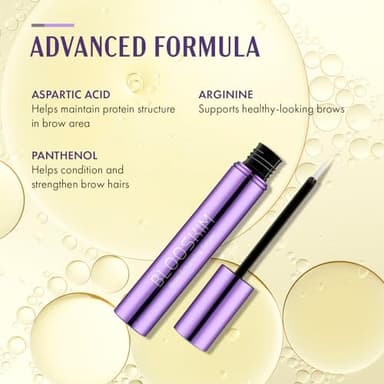 Blooskim Eyebrow Growth Serum for Women & Men – Natural Brow Enhancing Serum to Grow Thicker, Fuller Brows Fast – Nourishing Eyebrow Hair Growth - 0.17 fl oz - Image 5