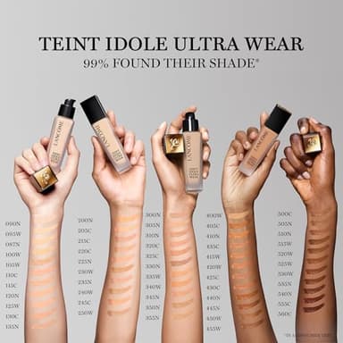 Lancôme Teint Idole Ultra Wear Natural Matte Foundation- Longwear, Medium-Full Coverage, Natural Finish, Waterproof & Hydrating - 220C (Light Skin with Cool/Pinky Undertones), 1 Fl Oz - Image 3