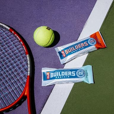 CLIF BUILDERS + Caffeine Protein Bars - Chocolate Chip Cookie Dough Flavor - 20g Plant Based Protein - Gluten Free - Non-GMO - Low Glycemic - No Artificial Sweeteners - 2.4 oz. (12 Pack) - Image 9