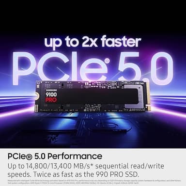 Samsung SSD 9100 PRO 1TB, PCIe 5.0x4 M.2 2280, Seq. Read Speeds Up to 14,800MB/s, Best for AI Computing, Gaming, and Heavy Duty Workstations (MZ VAP1T0B/AM - Image 5