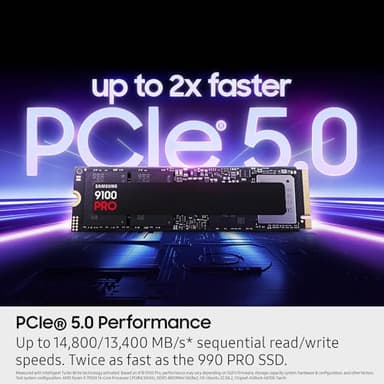 Samsung SSD 9100 PRO 2TB, PCIe 5.0x4 M.2 2280, Seq. Read Speeds Up to 14,800MB/s, Best for AI Computing, Gaming, and Heavy Duty Workstations (MZ VAP2T0B/AM) - Image 4