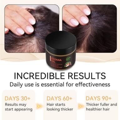 ABOUSHE Raw Batana Oil for Hair Growth - 100% Pure, Organic Dr. Sebi Batana Hair Mask from Honduras - Unrefined Hair Growth Oil for Thicker, Stronger Hair, Prevents Hair Loss for Women & Men 4.2 OZ - Image 7