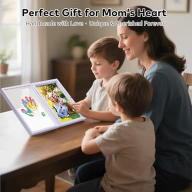 Omrhvi Family Handprint Kit, DIY Craft Keepsake, Hand Print Photo Frame, Family Gifts for New Mom, New Baby, New Parents, Grandparents, Mother's Day, Father's Day, Adoption Day, Anniversary - Image 4