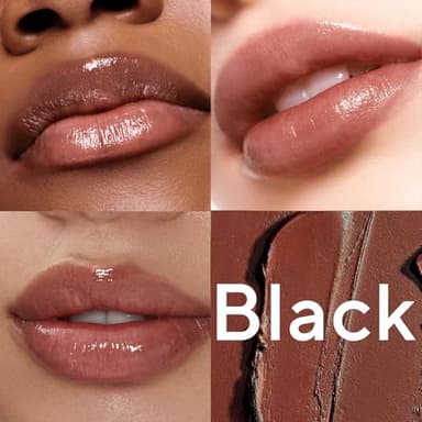 Honey Lipstick Tinted Lip Balm, Sheer Lightweight Lip Stain for All Skin Tones, Moisturizing Nourishing Lipstick for Women All Skin Tones, a Hint of Natural Cherry Tint, Pack of Black & Pink - Image 6