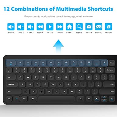 LeadsaiL Wireless Keyboard and Mouse Combo, Wireless USB Mouse and Computer Keyboard Set, Compact and Silent for Windows Laptop, Desktop, PC - Image 4