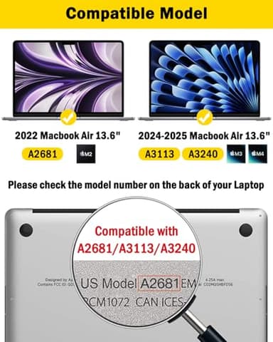 F FORITO 360° Privacy Screen Protector Compatible with MacBook Air 13.6 inch (2022-2025, M2, M3, M4), Anti Peeping and Anti Glare Laptop Privacy Screen Shield - Image 7