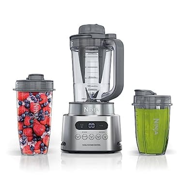 Ninja SS151 TWISTi Blender DUO, High-Speed 1600 WP Smoothie Maker & Nutrient Extractor* 5 Functions Smoothie, Spreads & More, smartTORQUE, 34-oz. Pitcher & (2) To-Go Cups, Gray - Image 1