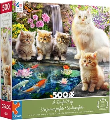Ceaco - A Purrfect Day - 500 Piece Jigsaw Puzzle - Image 3