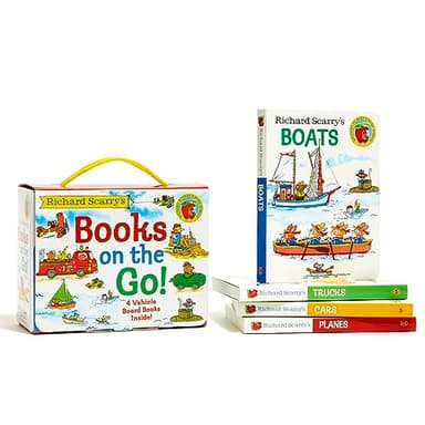 Richard Scarry's Books on the Go: 4 Board Books - Image 2