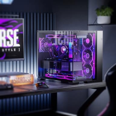 AsiaHorse Nyota Ultra 120mm PC Case Fan - Space-Inspired Design (Infinity Mirror + RGB Ring), 9 Blades 58.5 CFM, Modular Build, Ultra-Quiet Silicone Pads, PWM Control-Quiet Hydro Bearing - Image 5
