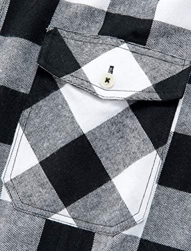 Alimens & Gentle Men's Button Down Regular Fit Long Sleeve Plaid Flannel Casual Shirts - Image 3