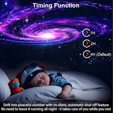 [Pro 2025] Planetarium Projector with Brighter Wider Projection, 13 in 1 Star Projector Galaxy Light with Starry Night Sky Space Nebula Solar System Constellation Moon for Bedroom Ceiling Room Decor - Image 4