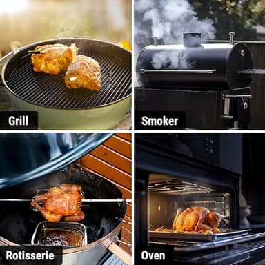 ThermoPro TempSpike Plus 600ft Wireless Meat Thermometer with 2 Color-Coded Probes, Bluetooth Meat Thermometer Wireless with LCD-Enhanced Booster for Food Cooking Grill Smoker - Image 8