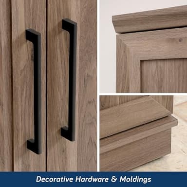 Sauder HomePlus Storage Cabinet/ pantry cabinets, Salt Oak finish - Image 10