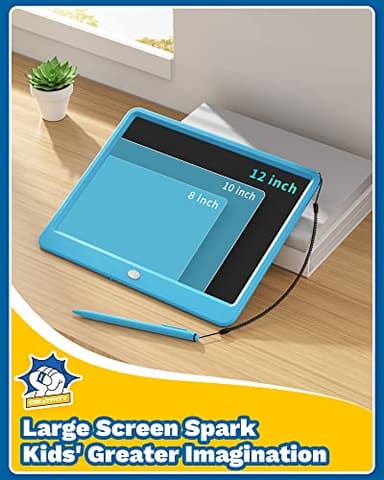 TEKFUN Large Screen 12inch LCD Writing Tablet with Anti-Lost Stylus, Erasable Doodle Board No Mess Drawing Pad, Car Trip Travel Toys for Kids, Birthday Gift for 3 4 5 6 7 Girls Boys - Image 2