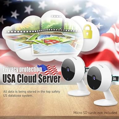 LaView Security Cameras 4pcs, Home Security Camera Indoor 1080P, Wi-Fi Cameras Wired for Pet, Motion Detection, Two-Way Audio, Night Vision, Phone App, Works with Alexa, iOS & Android & Web Access - Image 6