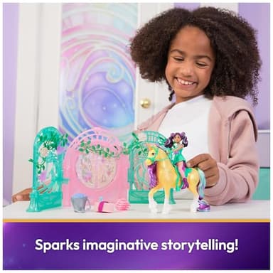 Unicorn Academy, Ava Doll & Color-Change Leaf Stall Playset with 15 Accessories, Dolls & Unicorn Toys for Girls Ages 4 and up - Image 5