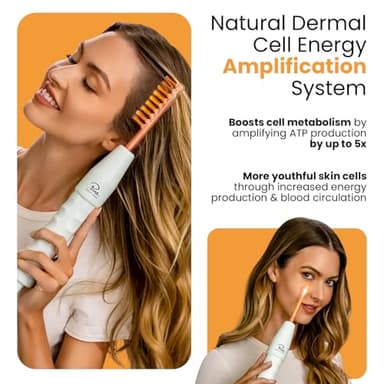 Pure Daily Care NuDerma Handheld Skin Therapy Wand Machine w/Neon – Anti-Aging - Skin Tightening - Wrinkle Reducing - Dark Circles – Clarifying - Hair & Scalp Stimulator - Image 5