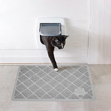 Niubya Premium Cat Litter Mat, Litter Box Mat with Non-slip and Waterproof Backing, Litter Trapping Mat Soft on Kitty Paws and Easy to Clean, Cat Mat Traps Litter from Box - Image 8