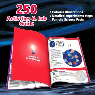 UNGLINGA 250+ Science Experiments Kits for Kids, Boys Girls Toys Birthday Gifts Ideas, Chemistry Set, S.T.E.M Activities Educational Project, Volcano Scientist Kit - Image 6