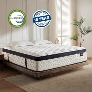 KauRelax King Size Mattress,12 Inch Gel Memory Foam Hybrid Mattress in a Box,with Provide Support and Improve Sleep,Pressure Relief,Bed in Box,Medium Firm,CertiPUR-US Certified - Image 8