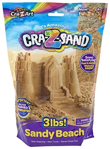 CRA-Z-Sand 3lb Bag of Beach Sand, Fun Sensory Toy w/ Tools for Ages 4+ - Image 1