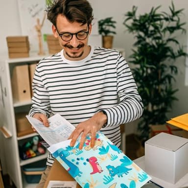 Oududianzi Poly Mailers 10x13, 100PCS Shipping Bags, Mailing Bags, Packaging Bags, Mailers Poly Bags, Polymailer Shipping Envelopes for Small business - Dinosaur - Image 7