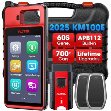 Autel Scanner MaxiIM KM100 (E) Programming Tool, 2025 Same as KM100 KM100X Programmer, Lite Ver. of IM508S Pro IM608 2 Pro Scanner, Lifetime Updates, Built-in APB112, OBD Learning, Auto VIN Auto Scan - Image 1