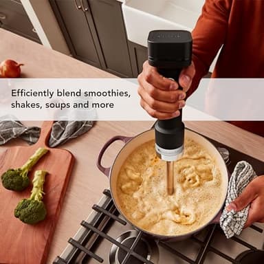 KitchenAid Go™ Cordless Hand Blender - battery included, KHBRV71, Black Matte - Image 6