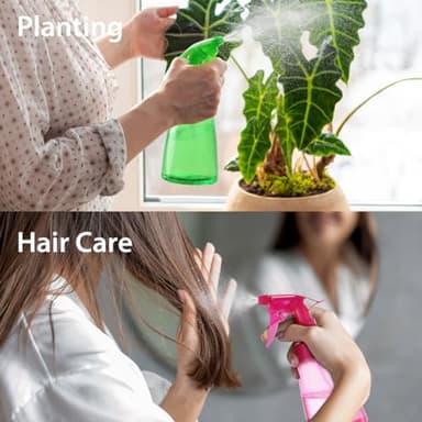 Bealee Spray Bottles 3-Pack, 16 Oz, Mist & Stream, Plastic Water Spray Bottle for Hair, Essential Oils, Plants, Cleaning Solutions, BBQ, Cat Dog Correction Behavior - Leak Proof - Empty Spray Bottles - Image 6