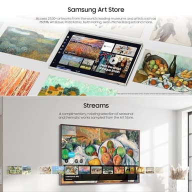 Samsung 85-Inch Class QLED 4K LS03D The Frame Series Quantum HDR Smart TV w/Dolby Atmos, Art Mode, Anti-Reflection, Customizable Frame, Slim Fit Wall Mount with Alexa Built-in (QN85LS03D, 2024 Model) - Image 3