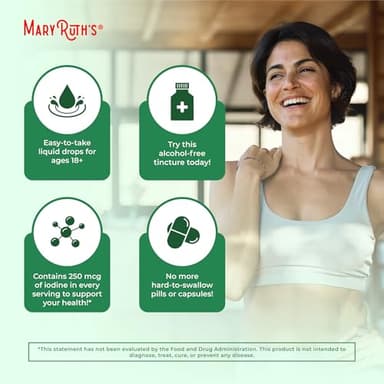 MaryRuth Organics Iodine Liquid Drops | Potassium Iodide | 1 Year Supply | 450 Servings | Thyroid Health | USDA Organic| Vegan | Non-GMO | Gluten Free | 1 Fl Oz - Image 6