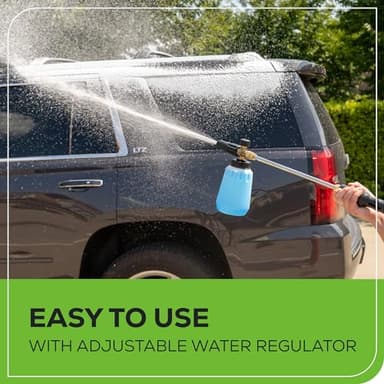 Greenworks 2700 PSI Pressure Washer (2.3 GPM Max) with Foam Cannon - Powerful Enough to Remove Pesky Dirt and Grime on Siding, Fences, Patios, Driveways, and Sidewalks - Image 9