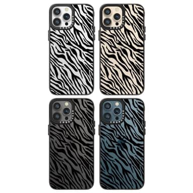 casevivid Compatible for iPhone 12 Pro Max Case Cute Aesthetic - Durable Fashion Funny Phone Case - Girly Black Zebra Print Pattern Print Cover Design for iPhone 12 Pro Max 6.7" Black - Image 7