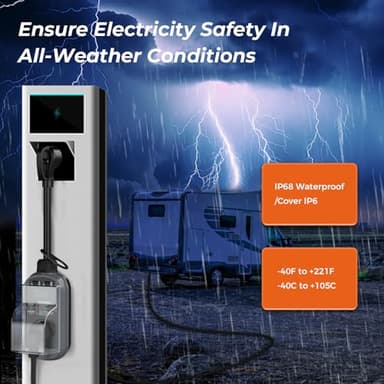 ALIESTFDNO Smart RV Surge Protector 30 Amp 10000 Joules with High/Low Voltage Protection, RV Circuit Analyzer Full Protection, Upgraded Waterproof RV Adapter Plug for Camping Travel Trailer - Image 5