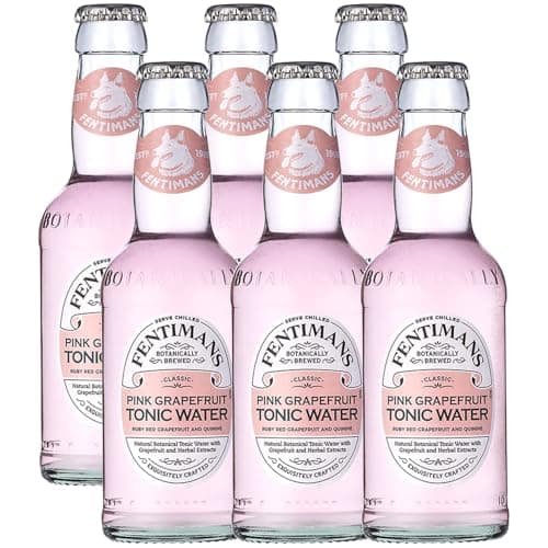 Fentimans Botanically Brewed Natural Pink Grapefruit Tonic Water, 6.7 fl oz Bottles – Premium Mixer for Cocktails & Refreshing Drinks - Image 1