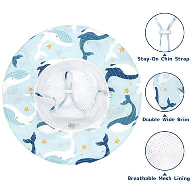 Toddler Sun Hat Toddler Hats Boys Age 2-4 Toddler Beach Hat Toddler Summer Hat Toddler Swim Hat Toddler Girl Sun Hat - Image 2