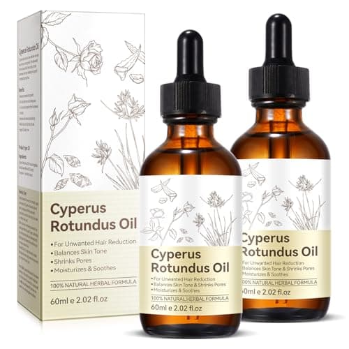 2PCS Cyperus Rotundus Oil, Natural Cyperus Rotundus Oil For Hair Removal, Reduces Unwanted Hair Growth, Moisturizes & Soothes The Skin, Suitable For All Skin Types - Image 1