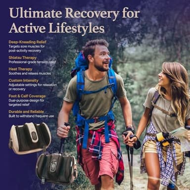 Cloud Massage Shiatsu Foot Massager with Heat – Deep Kneading for Pain Relief – Perfect for Father’s Day, Circulation & Relaxation – Ideal for Plantar Fasciitis, Neuropathy & Arthritis - Image 6