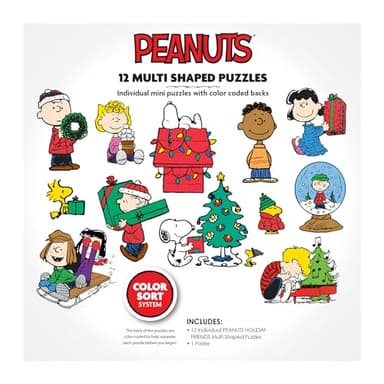 RoseArt - Mini Shaped Multipack - Peanuts Holiday Friends - 500 Piece Jigsaw Puzzle for Adults - Image 4
